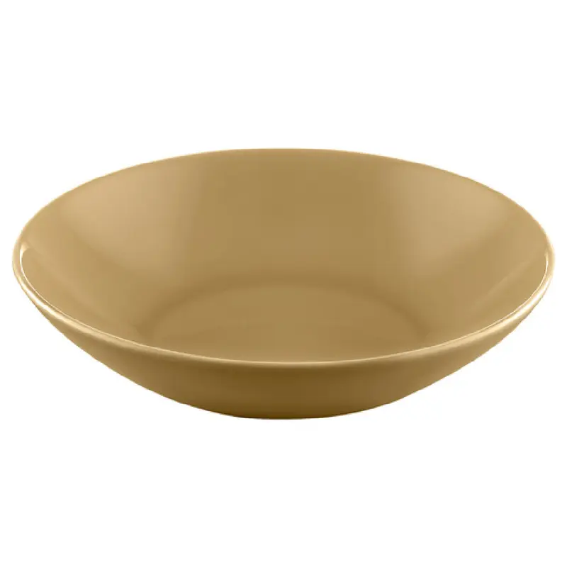 Bauscher Hepp 711318-700667 7.0 Inch Round Deep Coupe Plate Porcelain Sandstone Yellow