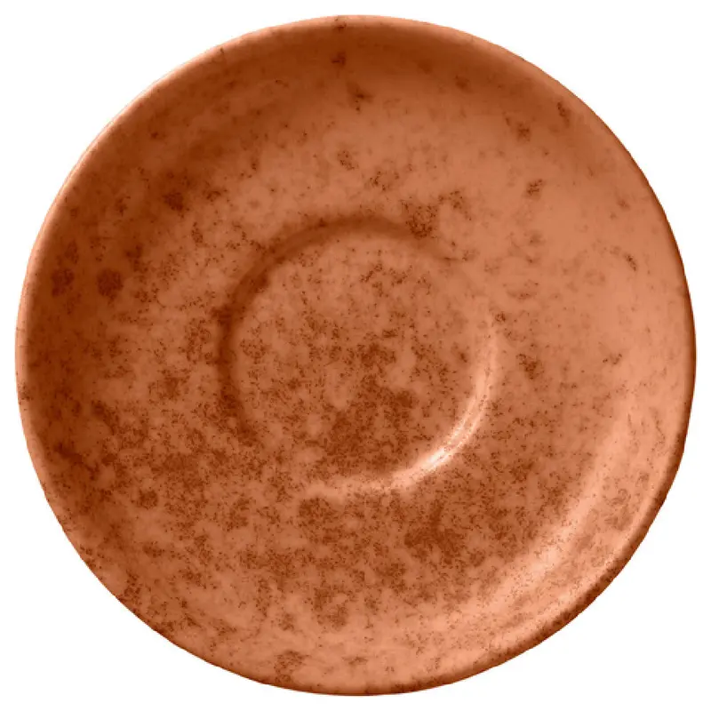 BauscherHepp 546909-425946 4.4 Inch Round Saucer Porcelain Sandstone Orange Uni
