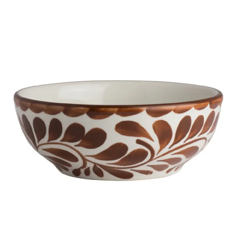 Steelite A122P033 12.0 Oz Nappy Bowl Puebla Brown Vitrified China