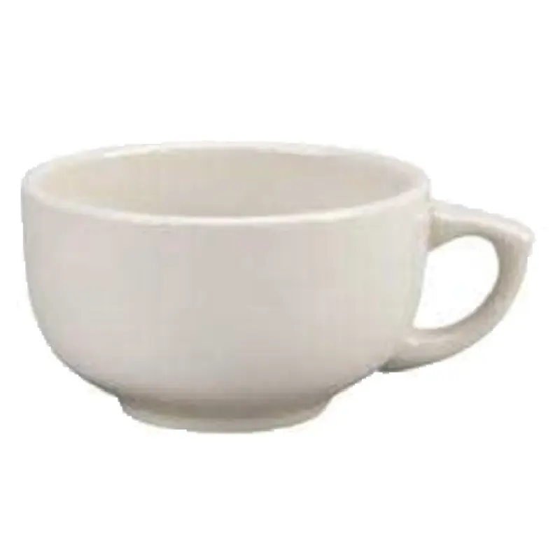 Vertex China VRE-56 12 Oz Cappuccino Cup White Round with Handle