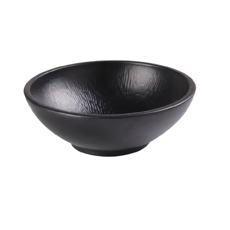 Yanco NB-810 64oz Noodle Bowl Round Porcelain Color Glazed Black 10-1/4 Inch
