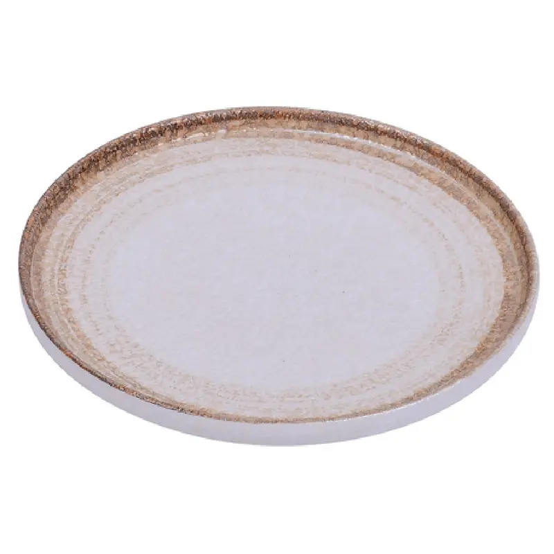 Yanco RO-2212 12 Inch Diameter Round Plate Glazed Porcelain Dish