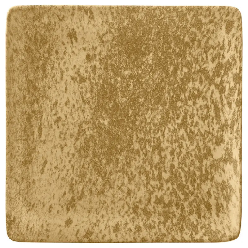 BauscherHepp 111519-426078 6.0 Inch Square Plate Porcelain Sandstone Yellow Uni