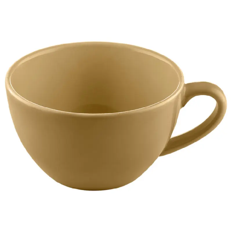 BauscherHepp 275285-700667 11.8 Oz Cup Porcelain Sandstone Yellow Non-Stackable