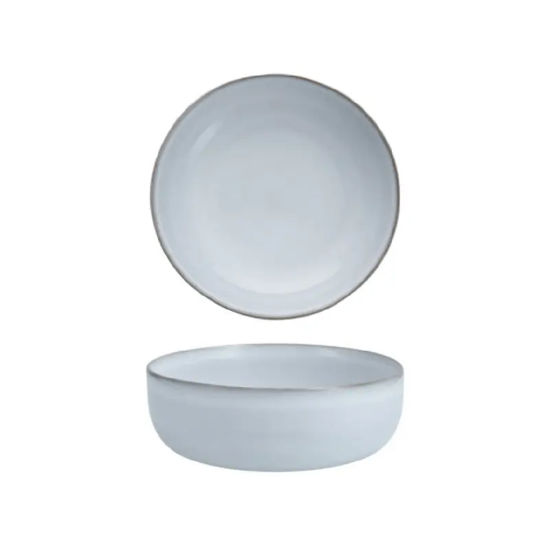 Fortessa 8200.SVEL.ST.05 7.5 Inch 37oz Svelte Stone Bowl Vitrified Stoneware White