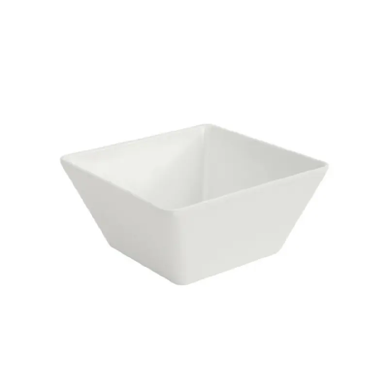 Fortessa DV.MD.206507 50 Oz Square Bowl White Melamine Dishwasher Microwave Safe