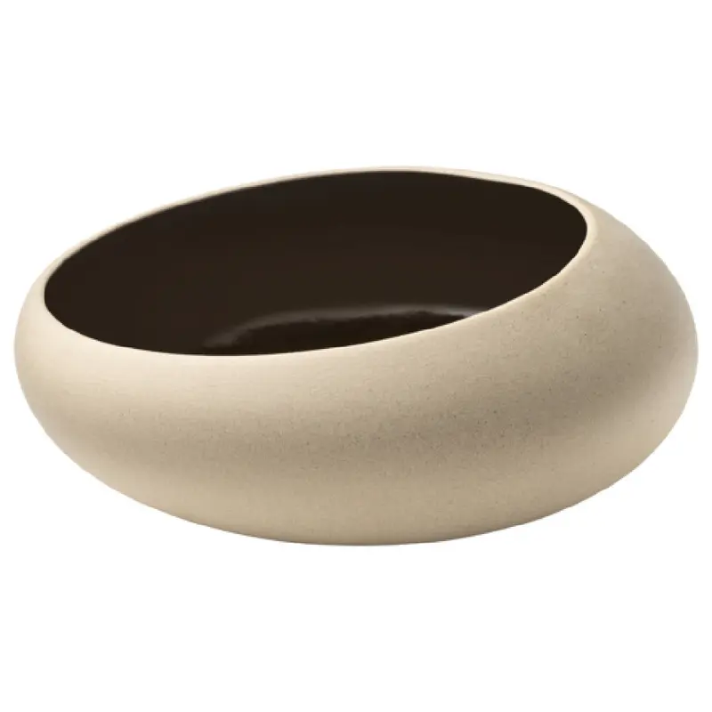 BauscherHepp P013420-001372 33.8oz Bowl Round Black Ceramic Embrace by Playground