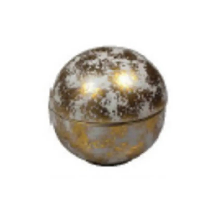 BauscherHepp RD18902 4.7 Inch Ball Bowl With Lid GoldLuster China