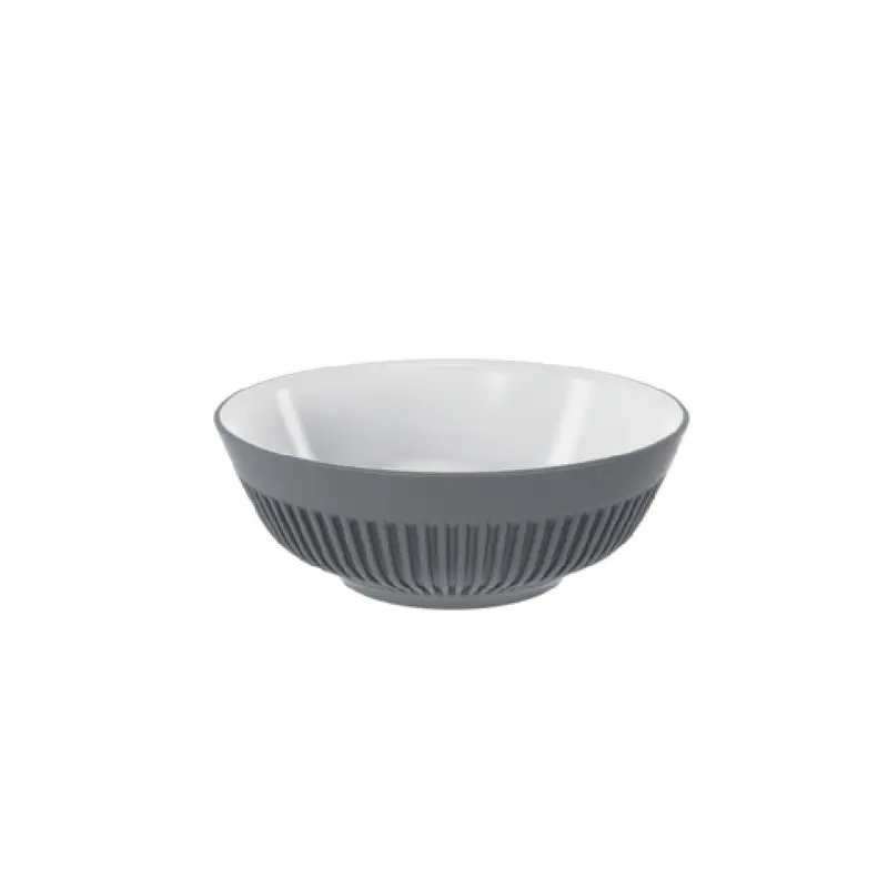 BauscherHepp TGY50013 7.6 Inch Round Bowl Medium Ash Melamine - 6 Packs