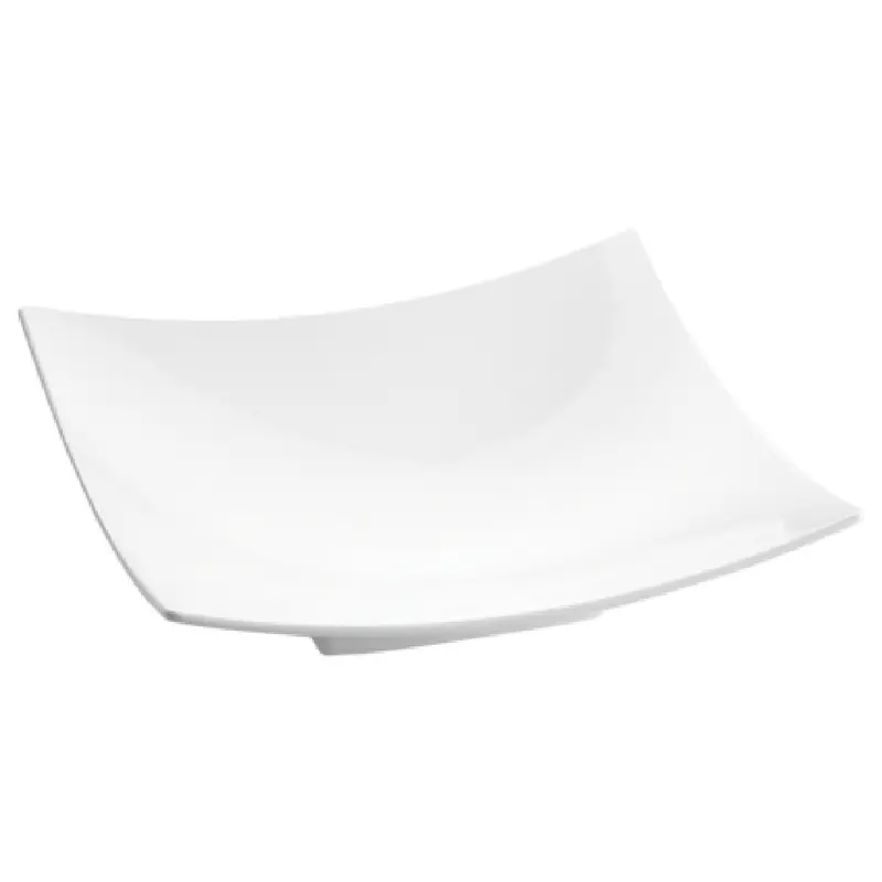 Tablecraft CW4066W 1-1/4 Qt Square Bowl Duracoat Coated Aluminum White