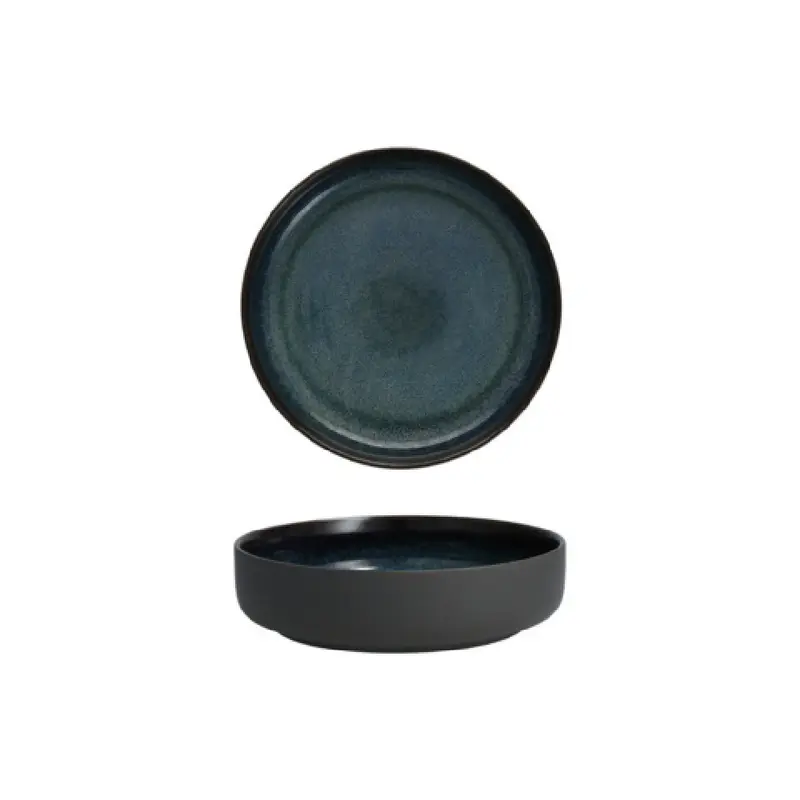 Fortessa STN.1100.98 7.8 Inch 35 Oz Dishwasher and Microwave Safe Bowl Ceramic Aurora Blue