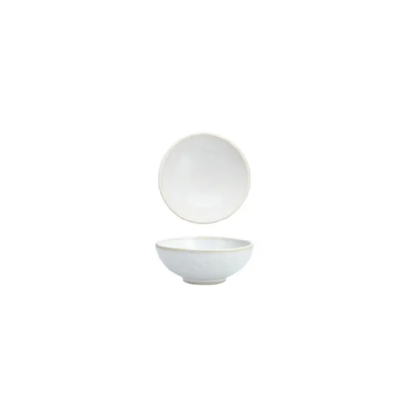 Fortessa D751.309.0000 9cm 3.75 Oz Ceramic Bowl White - Nivo Moon Bowl