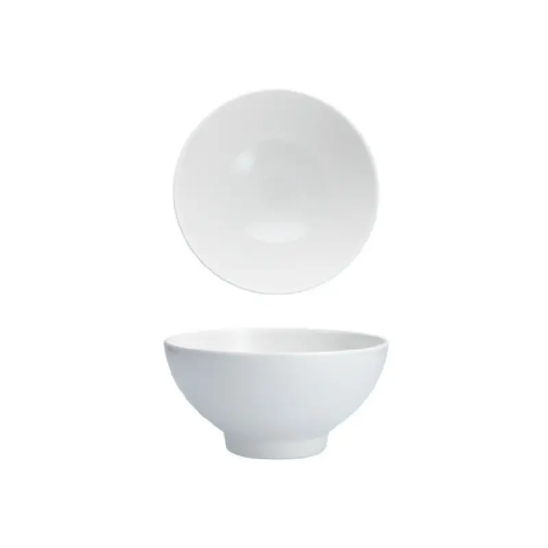Fortessa FM.4000.F000.07 33 Oz. Footed Bowl Melamine White Dishwasher Safe