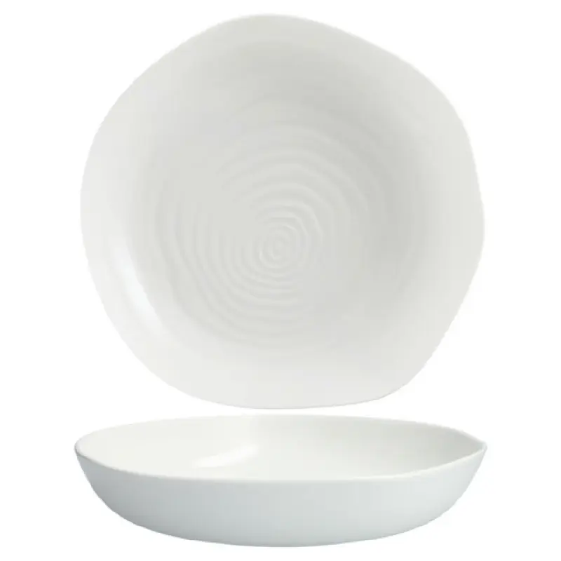 Fortessa 4700.F0000.09 40 Oz Round Bowl White Durable Ceramic - Contexture