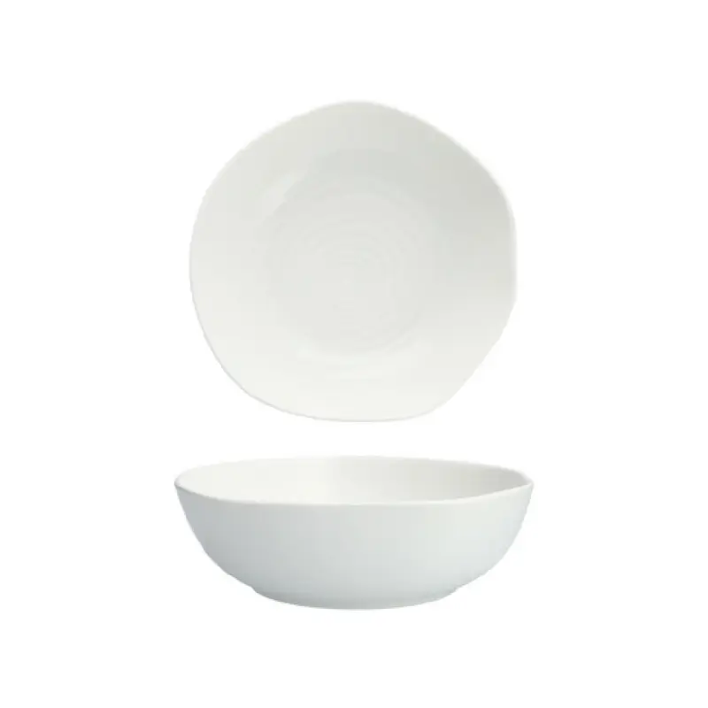 Fortessa 4700.F0000.07 55 Oz Nami Bowl Round Ceramic White Dishwasher Safe