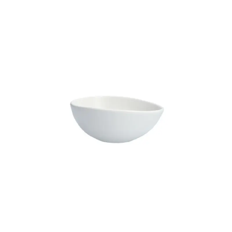 Fortessa 5900.WHT.5560 6 Inch Oval Bowl Matte White Vitraluxe Ceramic
