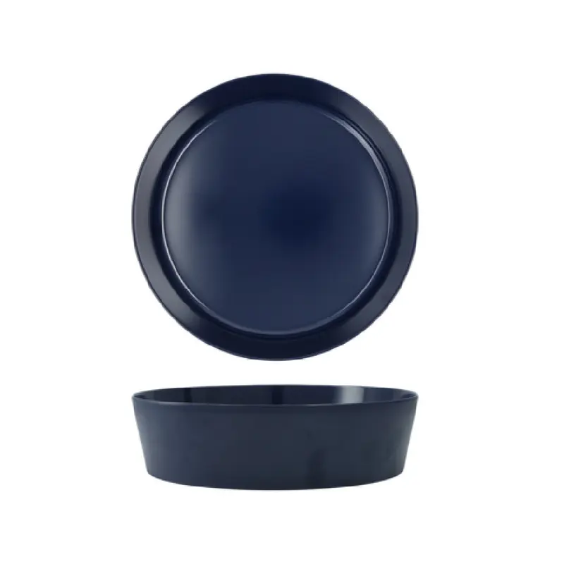 Fortessa MD.PIPER.BL.09 44 Oz Round Bowl Melamine Dishwasher Safe Blazer Blue