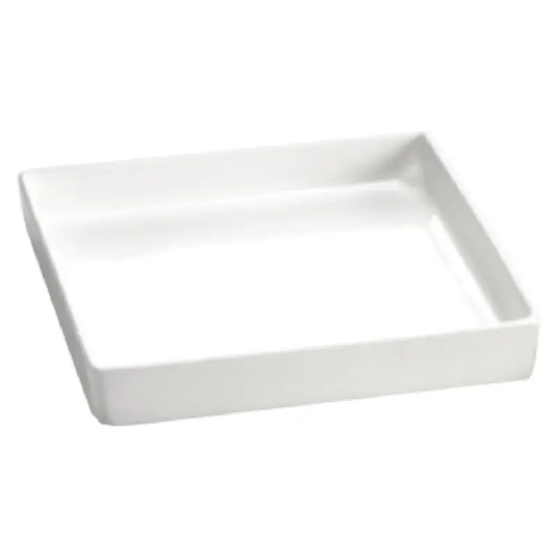 Tablecraft CW4014PB 1.75 Qt Cold Holding Bowl Square Aluminum Pigeon Blue Finish