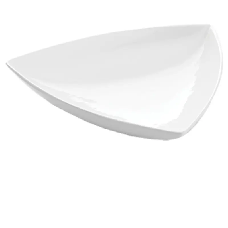 Tablecraft CW11006R 11 Inch Bowl 1-1/2 Quart Cold Holding Triangle Aluminum Red Finish