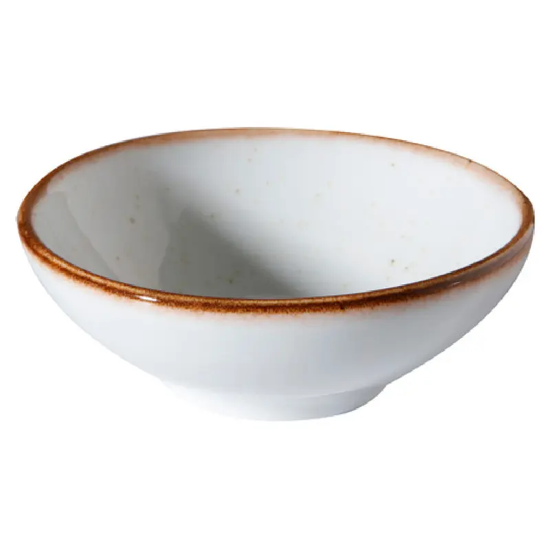 GET Enterprises PA1605930024 2.7 Oz Mini Bowl Round Porcelain Beige 3-3/4 Inch