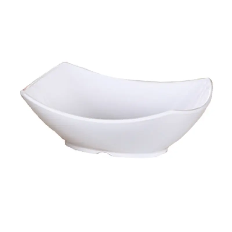 Yanco OK-808 6"W 20 Oz Rectangular Bowl Dishwasher Safe Melamine White