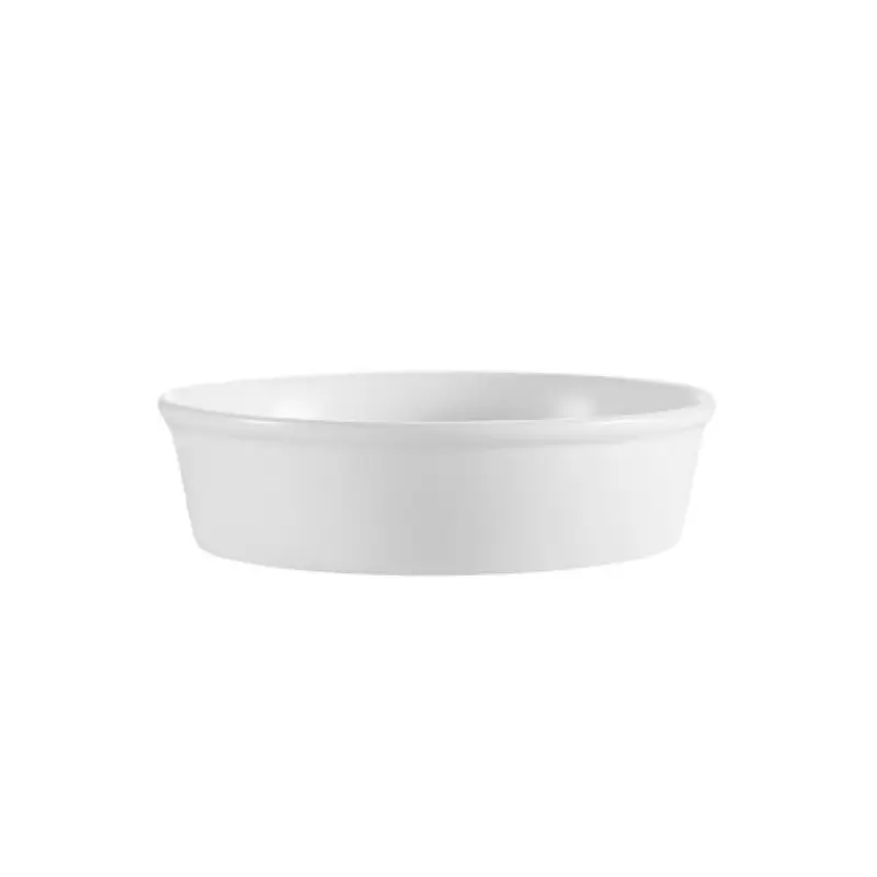 CAC China RDP-7 26 Oz Round Accessories Plate with Porcelain Super White