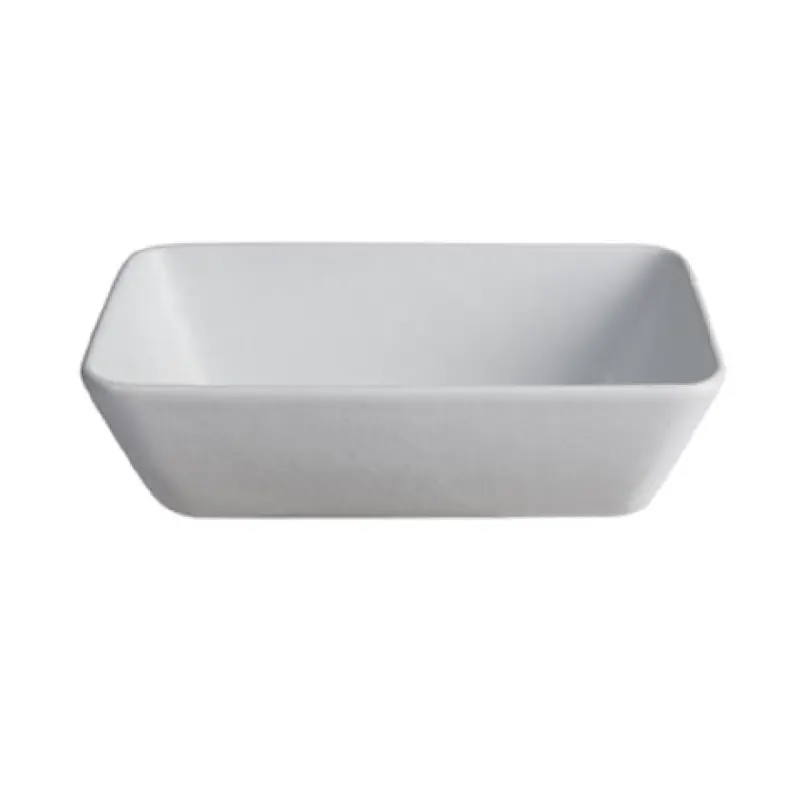 GET Enterprises SBWRB1BB 10 Inch Rectangle Bowl Solid Black Cast Aluminum with Resin Coating
