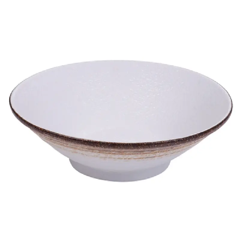 Yanco RO-2809 27 Oz Round Ramen Bowl Porcelain with Glazed Finish