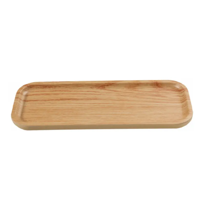 Yanco WD-2211 11.75 Inch Plate Rectangular Golden Oak Melamine 2 Dozen Packs