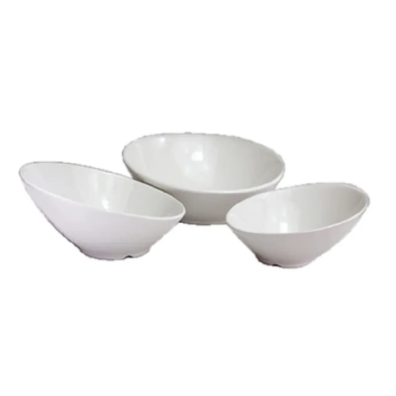 GET Enterprises C9000A-BW 35-1/5 Oz Bowl Set Ceramic Cascading White