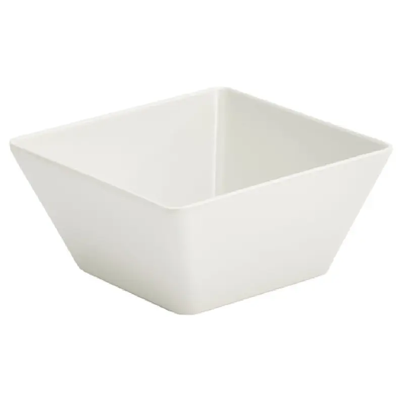 Vollrath V22202 1 9/16 QT Melamine Bowl Square White Dishwasher Safe