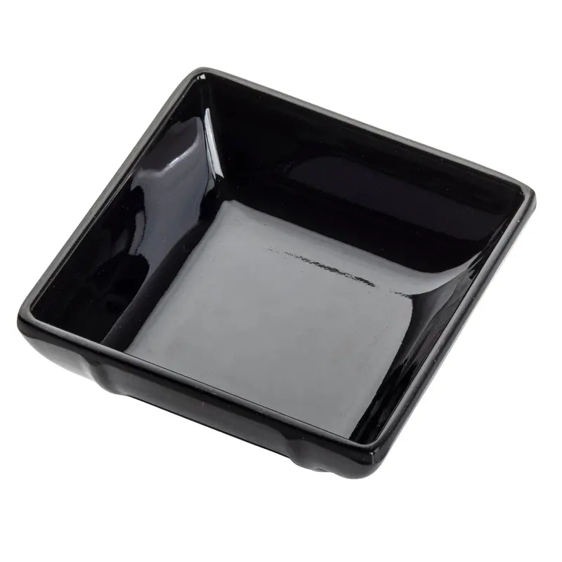 Tablecraft 10316BK 2-3/4 Inch Mini Bowl 2-1/2 Oz Black Melamine with Dishwasher Safe