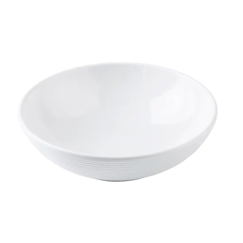 Tablecraft 11149 24 Oz Round Coupe Bowl Melamine White