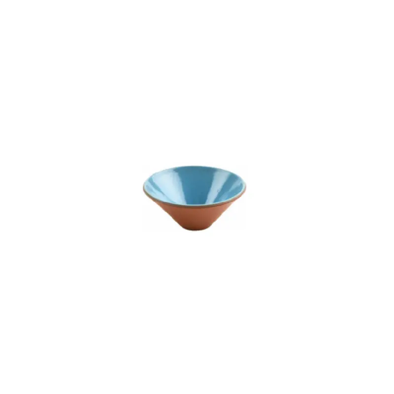 GET Enterprises SH.AZC-1110BLU 9.45 Inch Blue Terracotta Bowl with Stone Heart