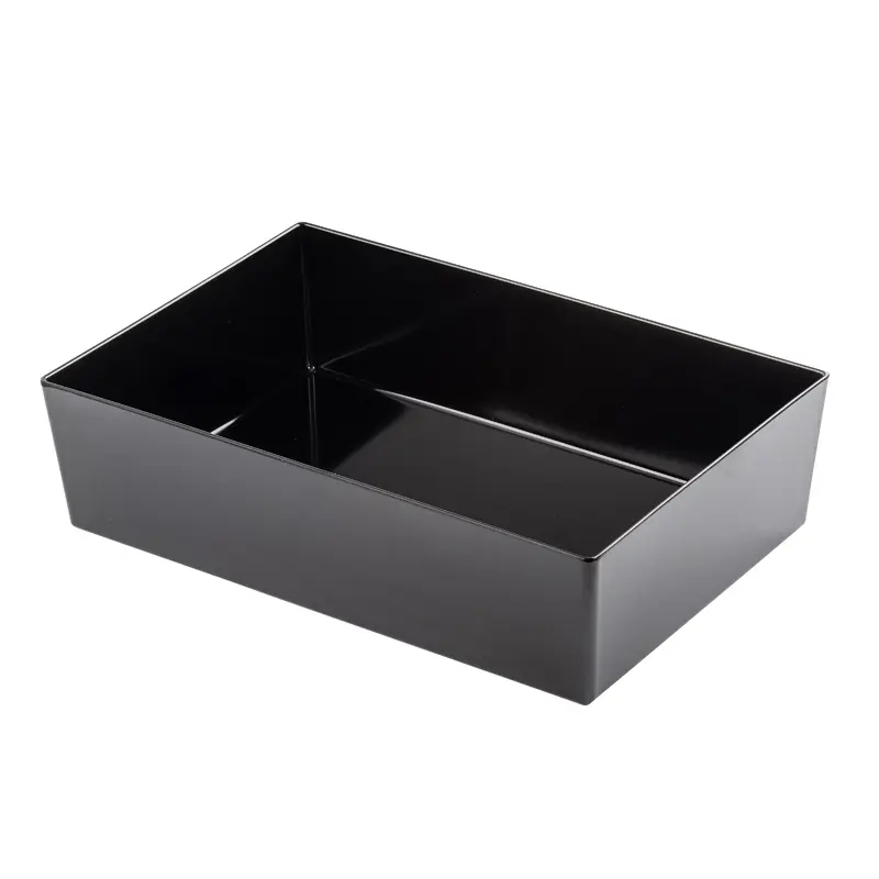 Tablecraft 12547 2.25 Quart Black Melamine Bowl Straight-Sided