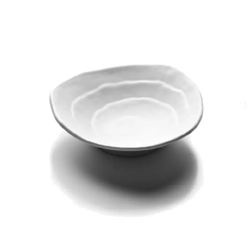 GET Enterprises JWT64-W 5-1/8 Inch Plate Triangular Coupe Melamine White