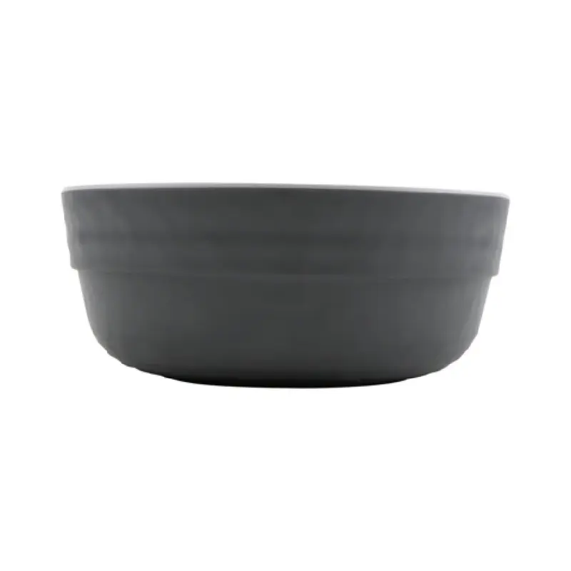GET Enterprises RB-2-15-WM/GRM 15 Oz Stackable Soup Salad Bowl Melamine Gray White