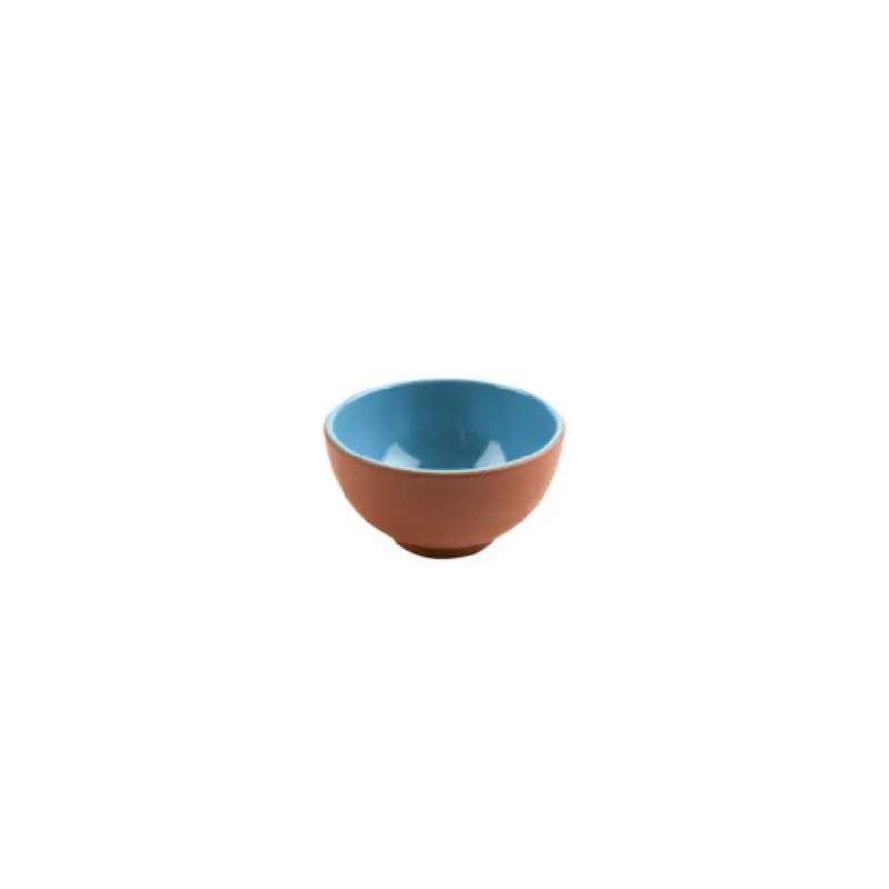 GET Enterprises SH.AZC-1312BLU 5.12 Inch Blue Terracotta Breakfast Bowl
