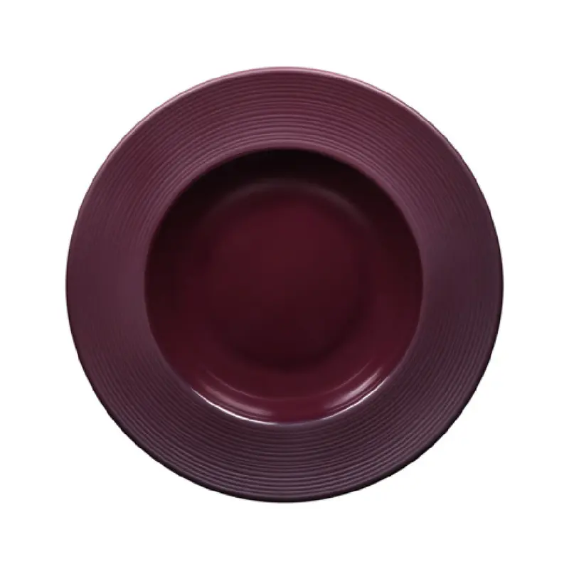 GET Enterprises DGB1015R-PG 10 Inch 15 oz Round Pasta Soup Bowl Purple Melamine