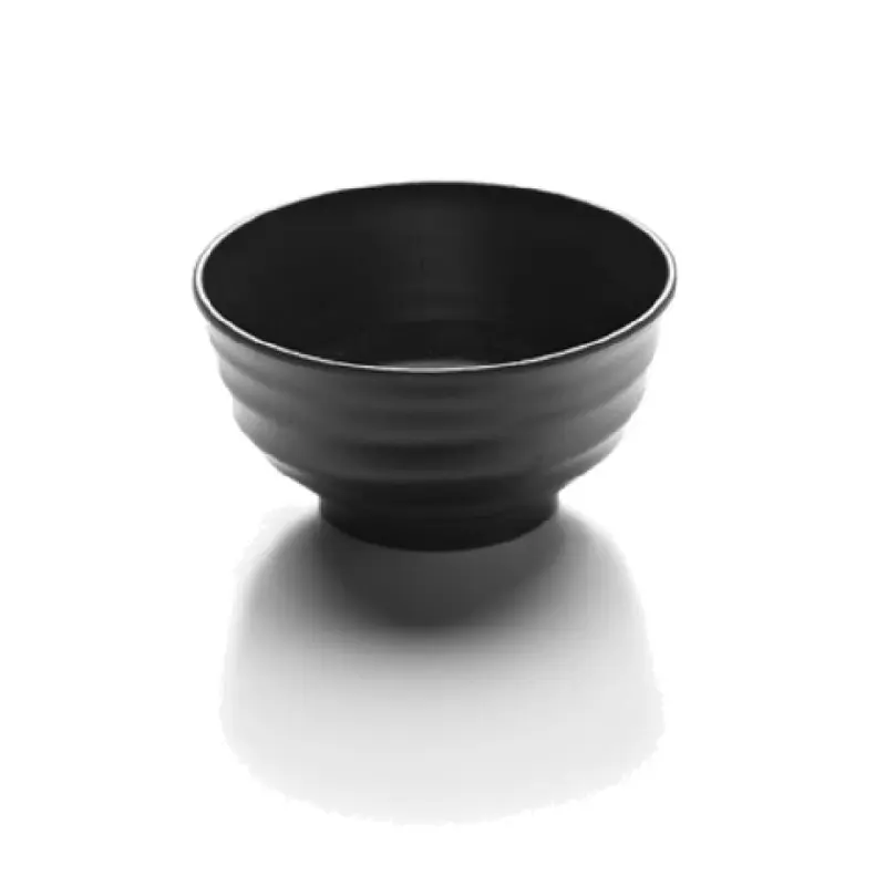 GET Enterprises JW1107-B 34 Oz Bowl Round Durable Black Melamine with Scratch Resistance