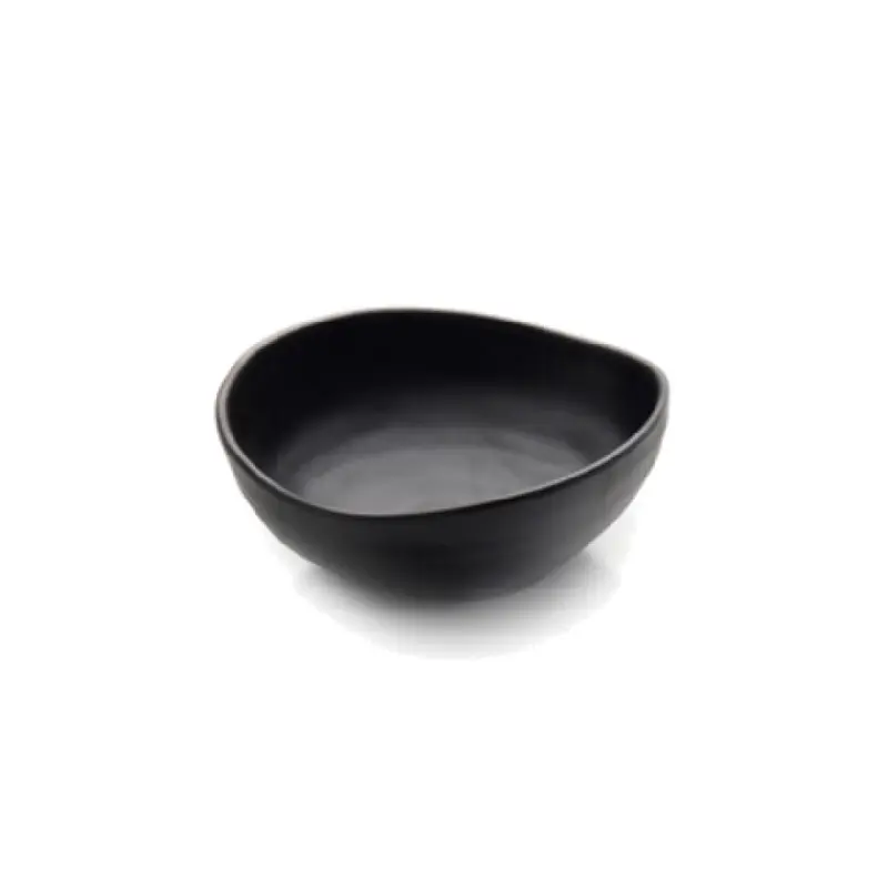 GET Enterprises JW1407-B 14 Oz Oval Bowl BPA Free Plastic Black with Chip Stain Scratch Resistance