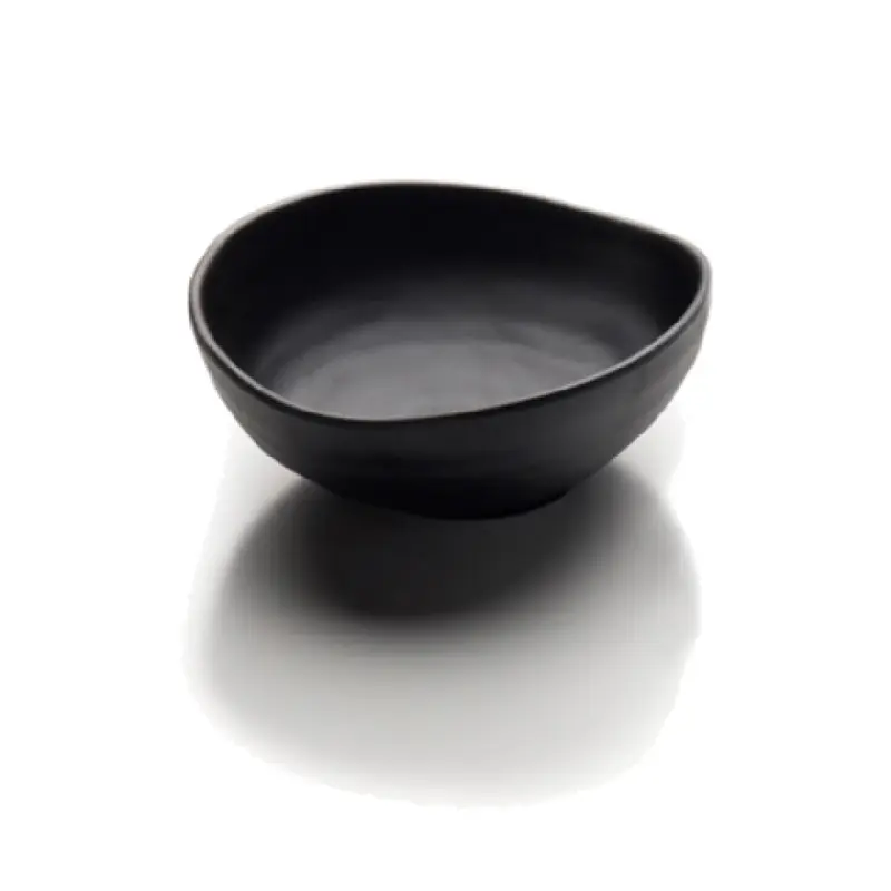 GET Enterprises JW1409-B 40 Oz Bowl Oval Plastic Black Dishwasher Safe
