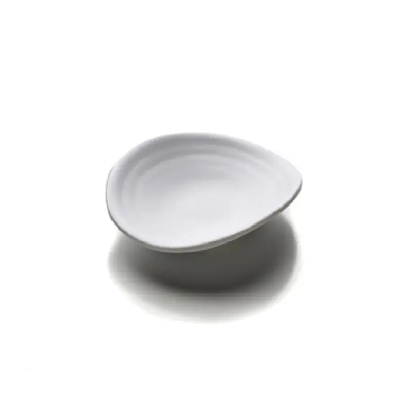 GET Enterprises JW6003-W 3-7/8 Inch Oval Plate Coupe Break Chip Resistant Melamine White