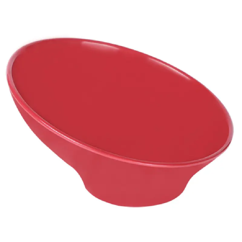 GET Enterprises M9-CBR 28 Oz Red Round Bowl with Angled Design Packs/Cases