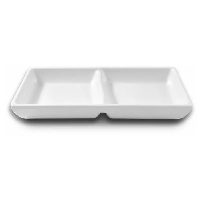 GET Enterprises JW521-W 4 Oz Melamine Sauce Bowl 5-7/8 Inch Rectangular Break Resistant