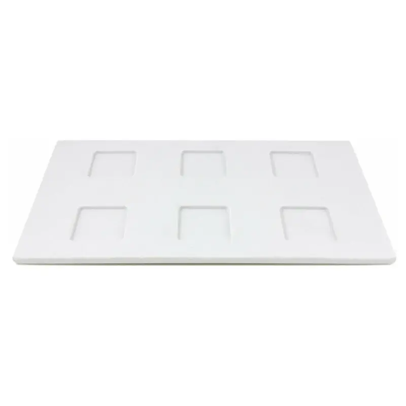 GET Enterprises JW6TB-W 11 Inch Ramekin Base Plate with Six Wells Melamine White