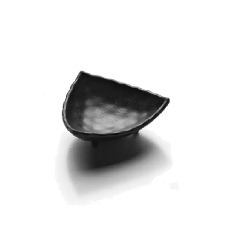 GET Enterprises JWT54-B 4-1/8 Inch Triangular Bowl 3 Oz Melamine Black