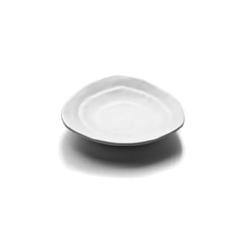 GET Enterprises JWT63-W 4-5/8 Inch Triangular Plate Irregular Edge Melamine