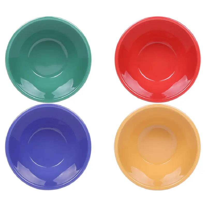 GET Enterprises B4375-MIX 8 Oz Assorted Bouillon Cup Melamine and Dishwasher Safe