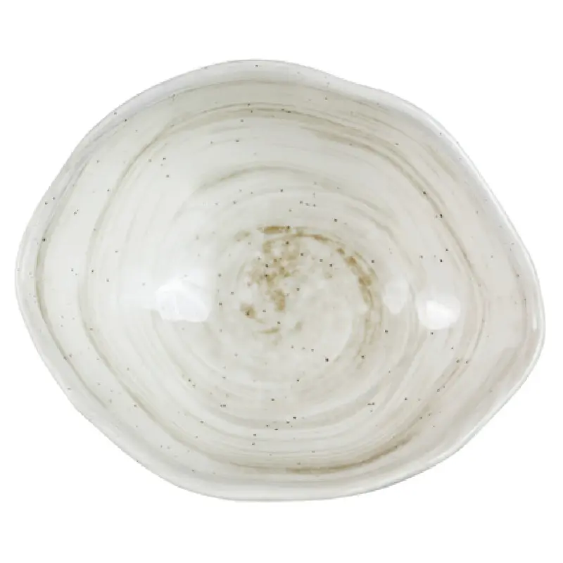 GET Enterprises D983OV-TD 49 Oz Oval Bowl Melamine Beige Break Chip Stain Resistant